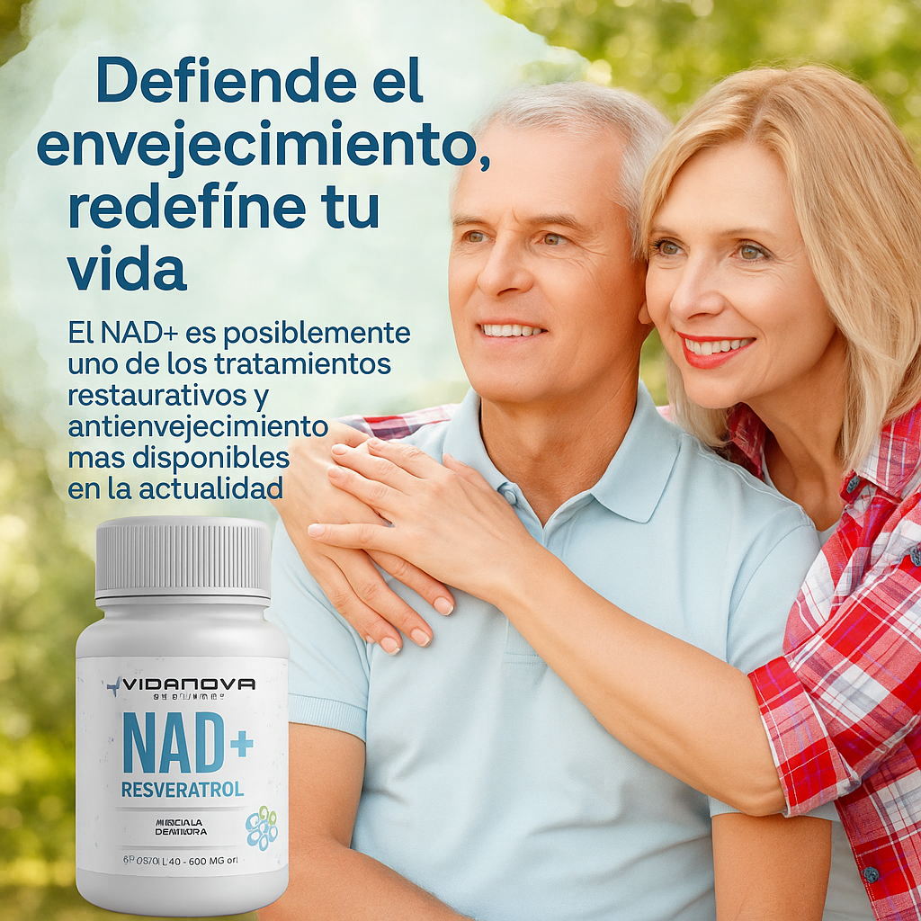 Original NAD+ RESVERATROL 500MG 60 reparación celular/60 Capsulas (incluye ficha tecnica)