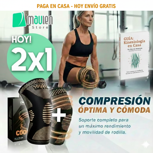 HOY 2X1! Rodillera De Compresión  Copper™️ Fibra De Cobre