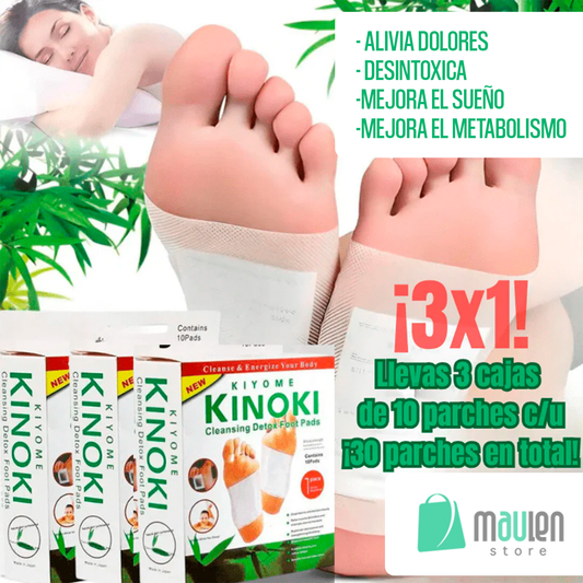 ✨ SUPER OFERTA! LLEVA 3 paga 1, Parches Kinokis para pie, Elimina toxinas y provee de mayor energia.